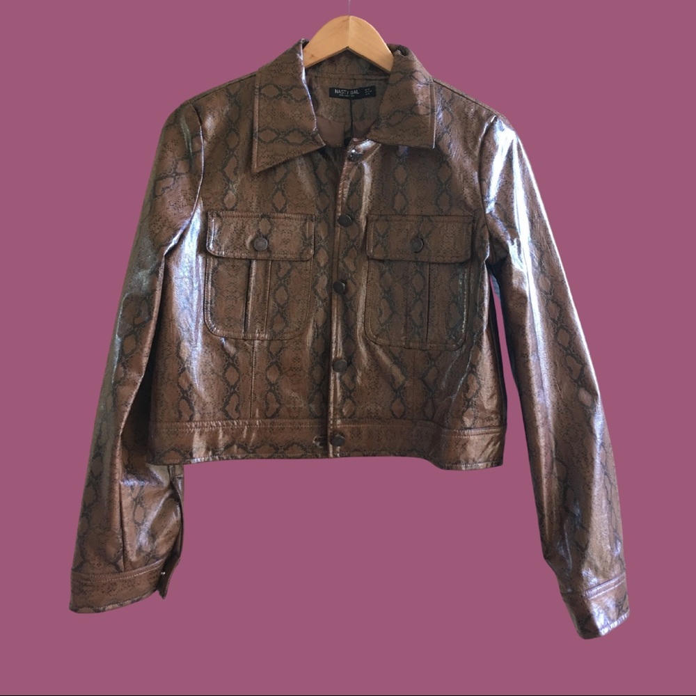Nasty gal snake skin jacket